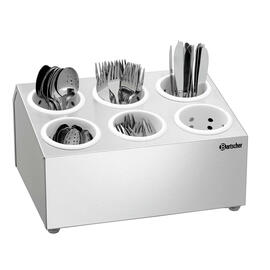 cutlery container 6 compartments  L 380 mm  H 204 mm product photo  S