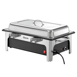 electric chafing dish GN 1/1 removable lid 230 volts 2200 watts  L 636 mm  H 287 mm product photo  S