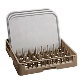 Plate basket | tray basket brown 500 x 500 mm  H 100 mm product photo  S