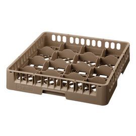 dish basket brown 500 x 500 mm  H 100 mm | 16 compartments 111 x 111 mm  H 83 mm product photo