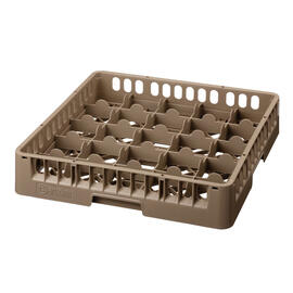 dish basket brown 500 x 500 mm  H 100 mm | 25 compartments 89 x 89 mm  H 83 mm product photo  S