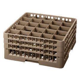 dish basket brown 500 x 500 mm  H 225 mm | 25 compartments 89 x 89 mm  H 207 mm product photo