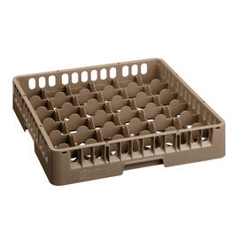 dish basket brown 500 x 500 mm  H 100 mm | 36 compartments 73 x 73 mm  H 83 mm product photo