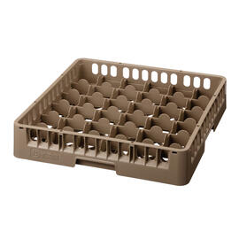 dish basket brown 500 x 500 mm  H 100 mm | 36 compartments 73 x 73 mm  H 83 mm product photo  S