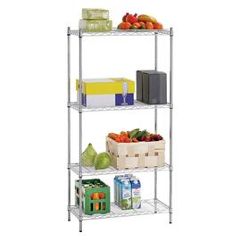 office rack 750 mm 350 mm  H 1520 mm 4 grid shelf (shelves) bay load 150 kg product photo