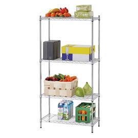 office rack 750 mm 350 mm  H 1520 mm 4 grid shelf (shelves) bay load 150 kg product photo  S