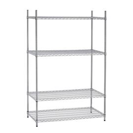 warehouse rack 4500 1210 mm 610 mm  H 1840 mm 4 grid shelf (shelves) shelf load 125 kg bay load 500 kg product photo  S