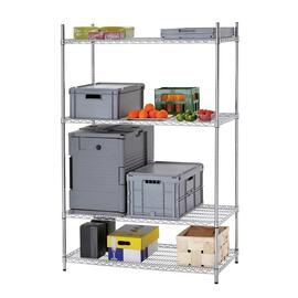 warehouse rack 4500 1210 mm 610 mm  H 1840 mm 4 grid shelf (shelves) shelf load 125 kg bay load 500 kg product photo  S