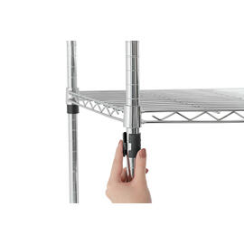 storage shelf chromed | 910 mm x 460 mm H 1825 mm | self-assembly product photo  S
