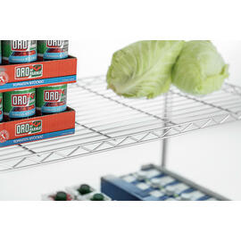 storage shelf chromed | 910 mm x 460 mm H 1825 mm | self-assembly product photo  S