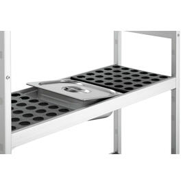 rack system Kit 1 plastic aluminium 960 mm 360 mm  H 1800 mm 4 grid shelf (shelves) shelf load 165 kg bay load 600 kg product photo  S