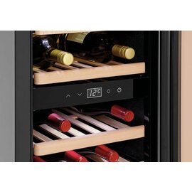 wine refrigerator 2Z 38 FL black  | glass door product photo  S