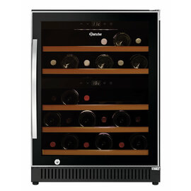 wine refrigerator 2Z 40 FL black  | glass door product photo  S