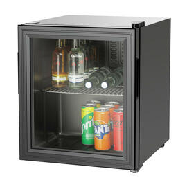 glass door refrigerator 46 black | compressor cooling product photo  S
