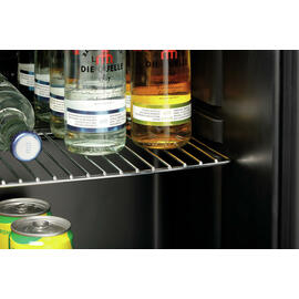 glass door refrigerator 46 black | compressor cooling product photo  S