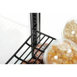 refrigerated mini vitrine 58L-SW black 58 ltr 230 volts | 2 shelves product photo  S