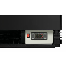 refrigerated mini vitrine 58L-SW black 58 ltr 230 volts | 2 shelves product photo  S