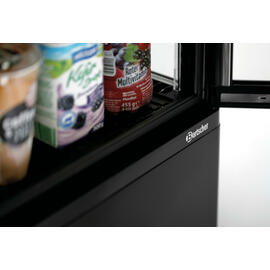 refrigerated mini vitrine 58L-SW black 58 ltr 230 volts | 2 shelves product photo  S