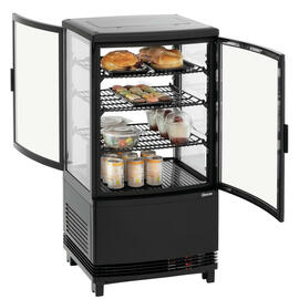 refrigerated mini vitrine 58L-SW black product photo  S
