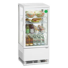 refrigerated mini vitrine white 78 ltr 230 volts | 3 shelves product photo
