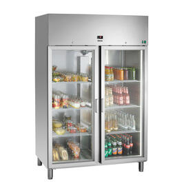 glass door refrigerator 1400 GN210 | 922.0 ltr silver | convection cooling product photo