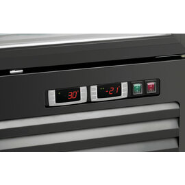 fridge-freezer 430L black | convection cooling product photo  S