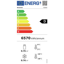 fridge-freezer 820L black | convection cooling product photo  L