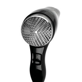 hotel hair dryer 1600S for wall mounting plastic black | silver 1600 watts | wall bracket mounting kit product photo  S