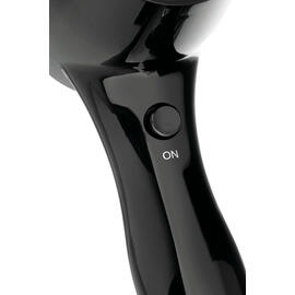 hotel hair dryer 1600S for wall mounting plastic black | silver 1600 watts | wall bracket mounting kit product photo  S