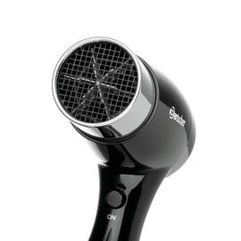 hotel hair dryer 1600SR for wall mounting plastic black | silver 1600 watts | wall bracket mounting kit product photo  S