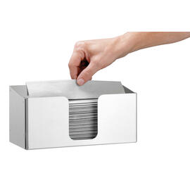 paper towel dispenser ILZF20 stainless steel 270 mm x 130 mm H 130 mm product photo  S