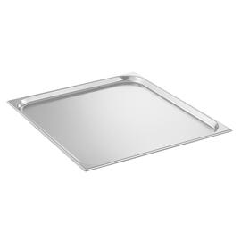 baking sheet GN 2/1 gastronorm stainless steel reinforced rim  L 650 mm  B 530 mm  H 20 mm product photo