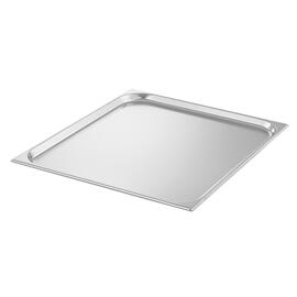 baking sheet GN 2/1 gastronorm stainless steel reinforced rim  L 650 mm  B 530 mm  H 20 mm product photo  S
