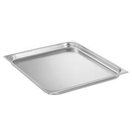 baking sheet GN 2/1 gastronorm stainless steel reinforced rim  L 650 mm  B 530 mm  H 40 mm product photo
