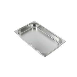 baking sheet GN 1/1 stainless steel reinforced rim H 65 mm product photo