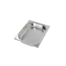 baking sheet GN 1/2 gastronorm stainless steel reinforced rim  L 325 mm  B 265 mm  H 65 mm product photo  S