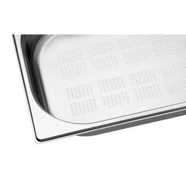 GN container GN 1/2 x 60 mm | stainless steel TOP LINE | base and sides perforated product photo  S