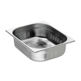 GN container GN 1/2 x 100 mm | stainless steel TOP LINE | base and sides perforated product photo