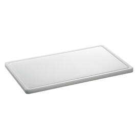 cutting board PRO 53x32 W-R white with juice rim HACCP-compliant product photo  S