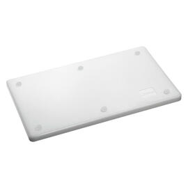 cutting board PRO 53x32 W-R white with juice rim HACCP-compliant product photo  S