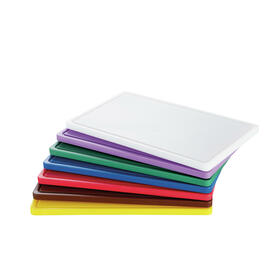 cutting board PRO 53x32 W-R white with juice rim HACCP-compliant product photo  S