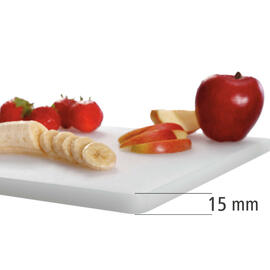 cutting board 40x30 W polyethylene  • white | 400 mm  x 300 mm  H 20 mm product photo  S