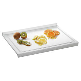 cutting board 48x37 W-RK plastic • white stopper edge with juice rim | 480 mm x 370 mm H 45 mm product photo