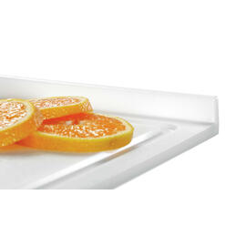 cutting board 48x37 W-RK plastic • white stopper edge with juice rim | 480 mm x 370 mm H 45 mm product photo  S