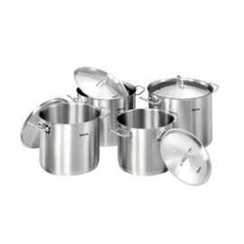 pot set stainless steel with lid 4 pots|4 lids  | cold handles product photo