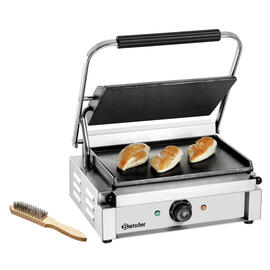 contact grill Panini | 230 volts | cast iron • smooth • smooth product photo  S