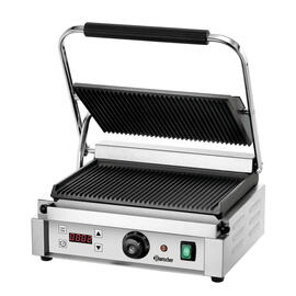 contact grill Panini 1RDIG | 230 volts | cast iron • grooved • grooved product photo  S