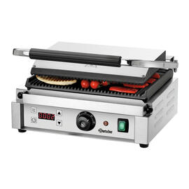 contact grill Panini 1RDIG | 230 volts | cast iron • grooved • grooved product photo  S
