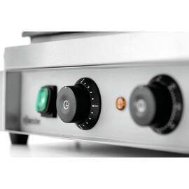 contact grill 1R | 230 volts | enamelled cast iron • grooved • grooved product photo  S