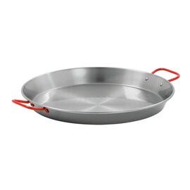 paella pan STP420  • steel  Ø 420 mm | 530 mm  x 430 mm  H 48 mm | red lacquered handles product photo  S